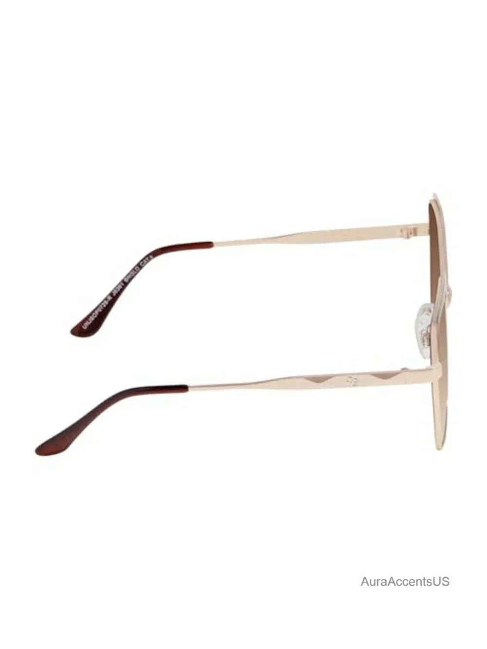 Oversized Square Sunglasses with Metal Chain Temples & UV Protection